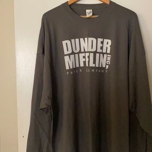 Long sleeve finder mifflin T-shirt